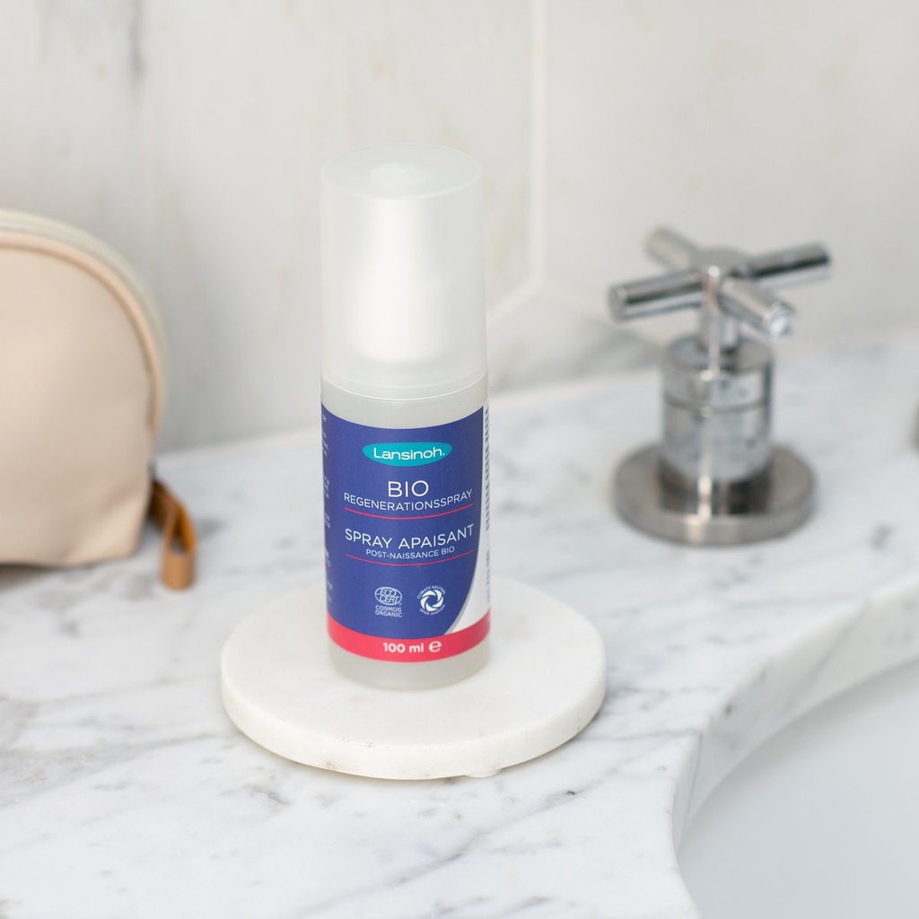 Biologische verzachtende spray voor na de bevalling