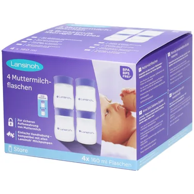 [20517] Bewaarflesjes voor moedermelk 4x160ml