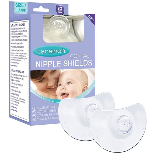 [70173] Lansinoh Contact Tepelhoedjes 24 mm | 2 stuks